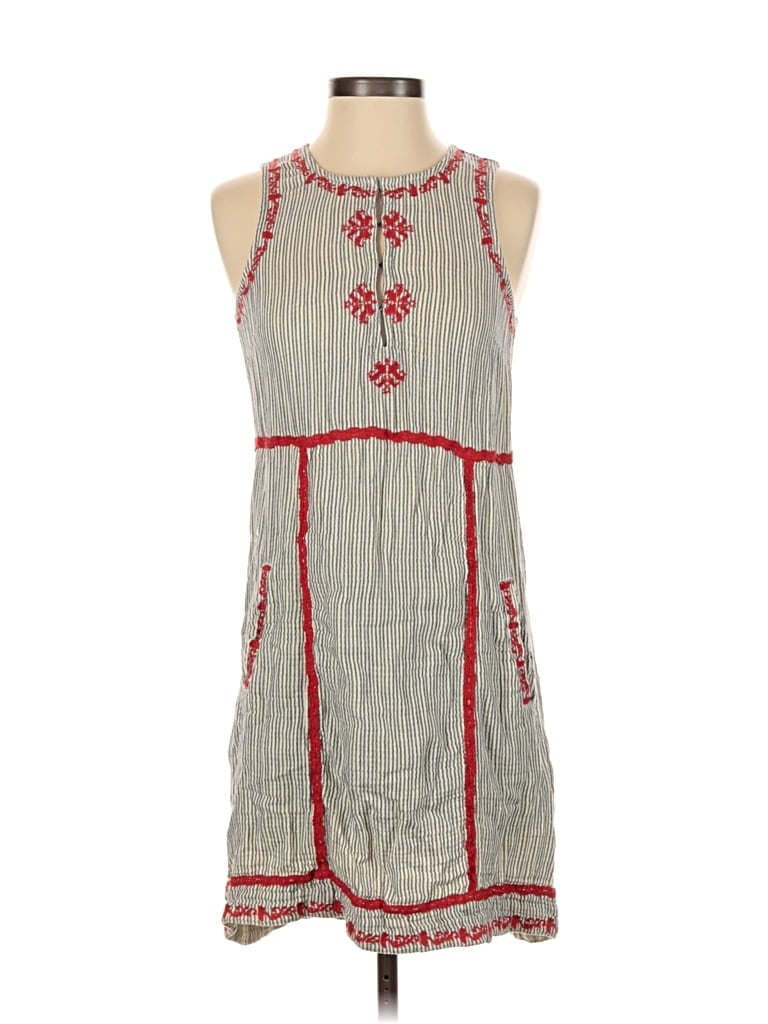 Pre-owned Ella Moss Casual Dress In Gray