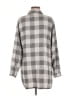 Soft Surroundings Checkered-gingham Gray Long Sleeve Button-Down Shirt Size M - photo 2
