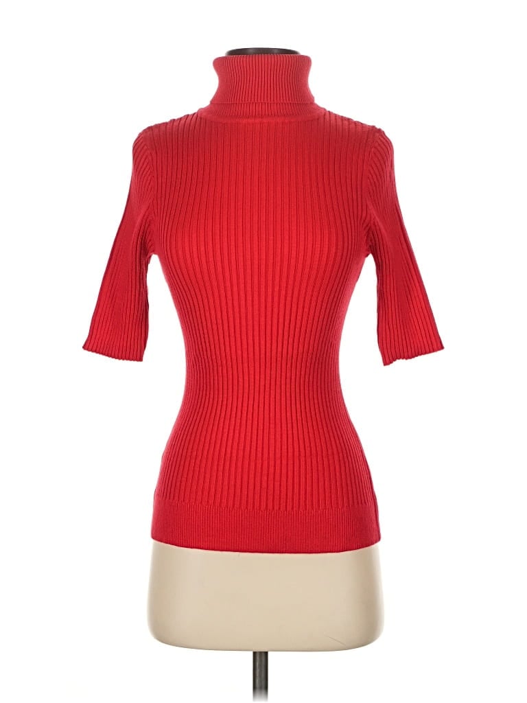 Pre-owned Unbranded Turtleneck Sweater In Red