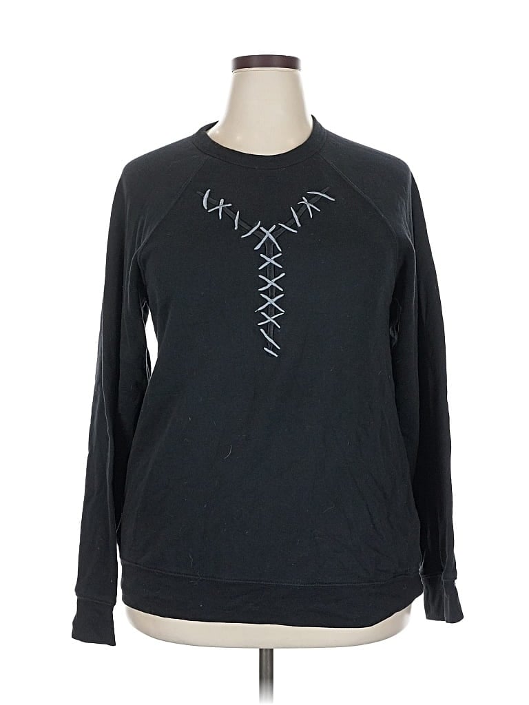 Pre-owned Assorted Brands Sweatshirt In Black