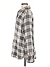 Soft Surroundings Checkered-gingham Gray Long Sleeve Button-Down Shirt Size M - photo 5