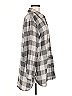 Soft Surroundings Checkered-gingham Gray Long Sleeve Button-Down Shirt Size M - photo 4