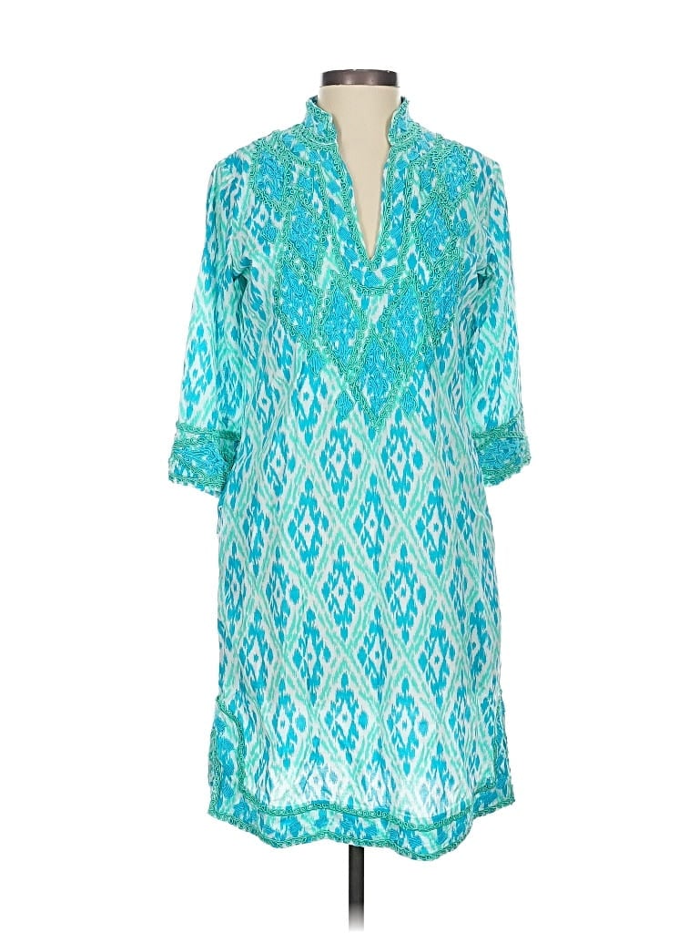 Pre-owned Gretchen Scott Designs Casual Dress In Blue