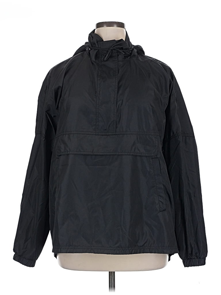Pre-owned Lauren James Windbreaker Jacket In Black