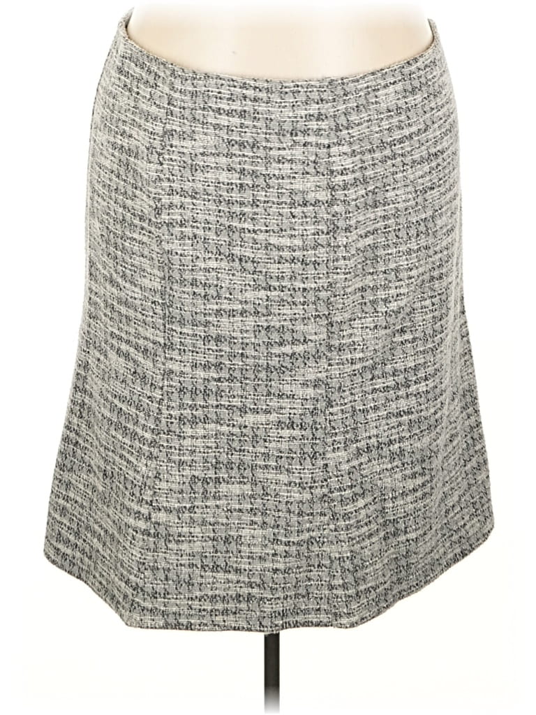 Pre-owned Isaac Mizrahi Live Casual Skirt In Gray