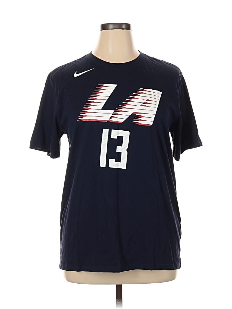 Pre-owned Nike Short Sleeve T-shirt In Blue