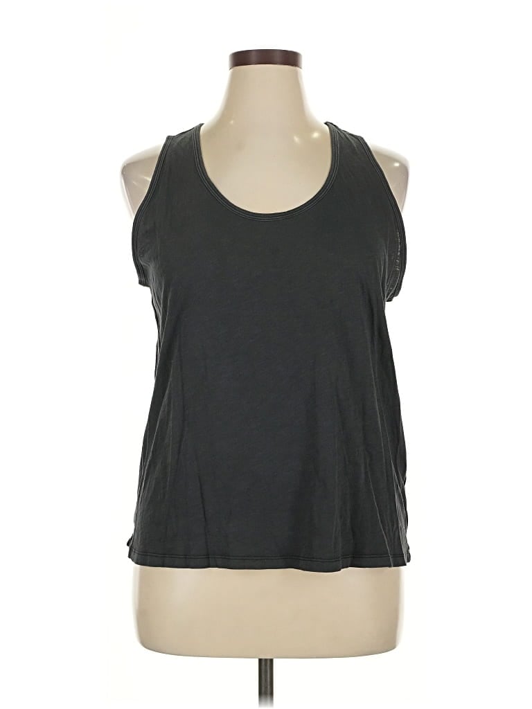 Pre-owned Athleta Sleeveless T-shirt In Gray