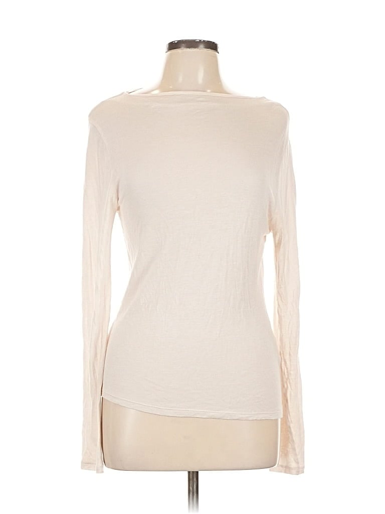 Pre-owned J.crew Collection Long Sleeve Turtleneck In White