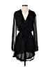 Paige 100% Polyester Polka Dots Black Cocktail Dress Size S - photo 1