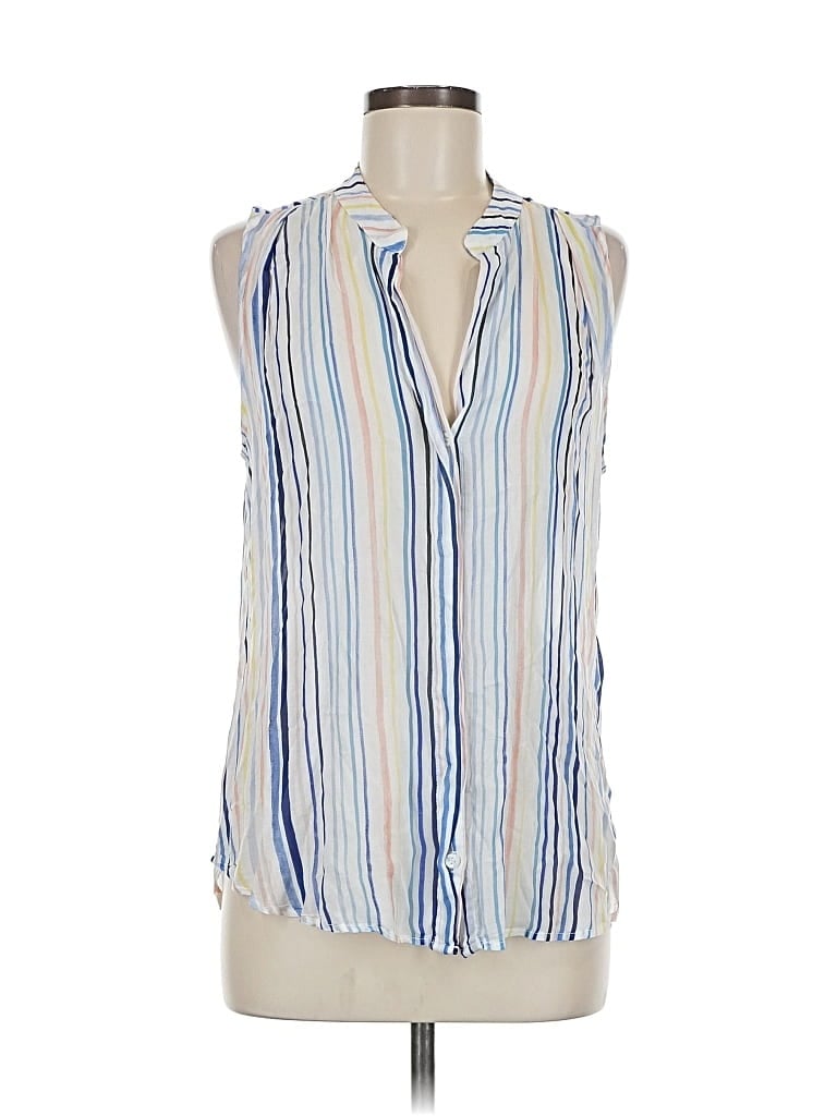 Pre-owned Bella Dahl Sleeveless Blouse In Blue