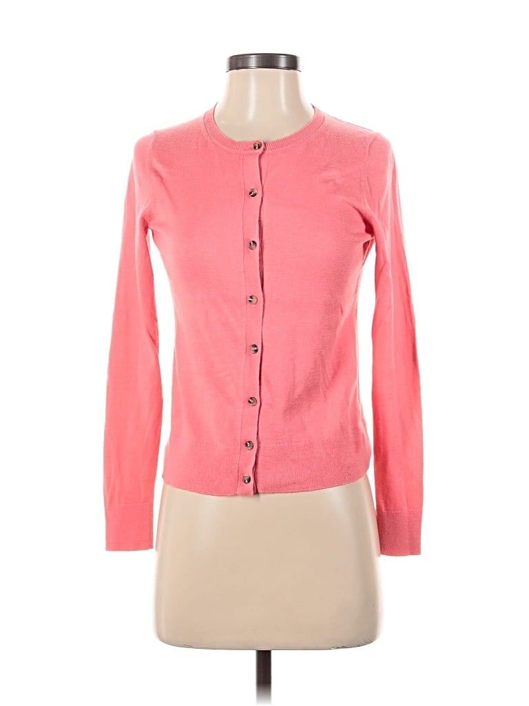 Pre-owned Ann Taylor Cardigan Sweater In Pink