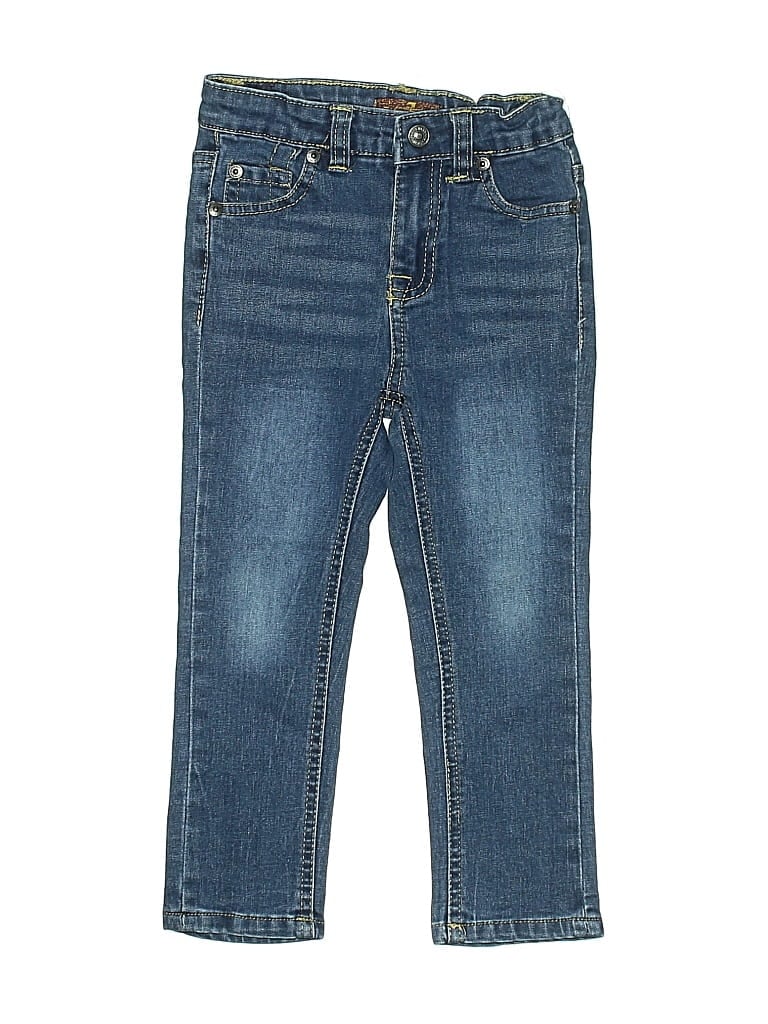 Pre-owned 7 For All Mankind Kids' Jeans In Blue