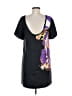Tibi 100% Silk Graphic Black Casual Dress Size 6 - photo 2