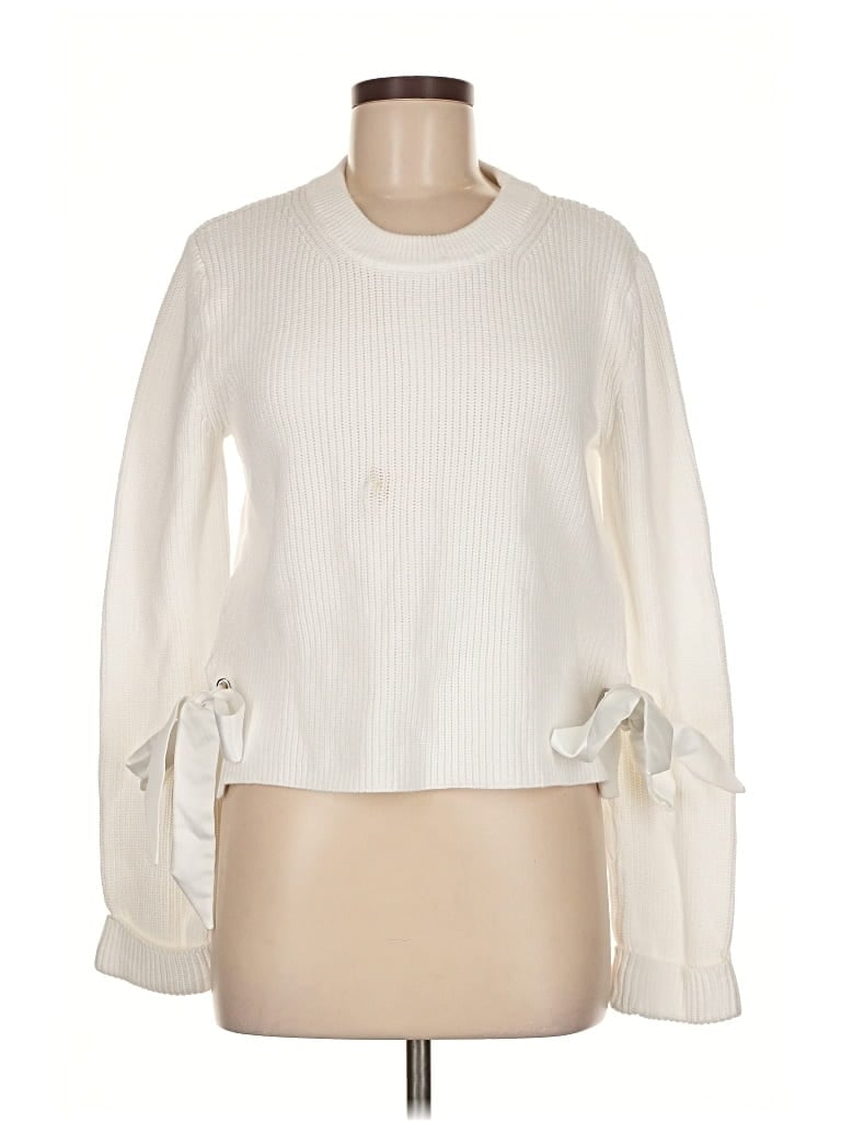 Pre-owned French Connection Pullover Sweater In White