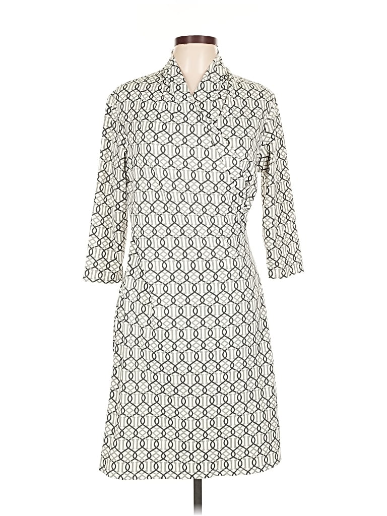 Pre-owned J. Mclaughlin Casual Dress In White