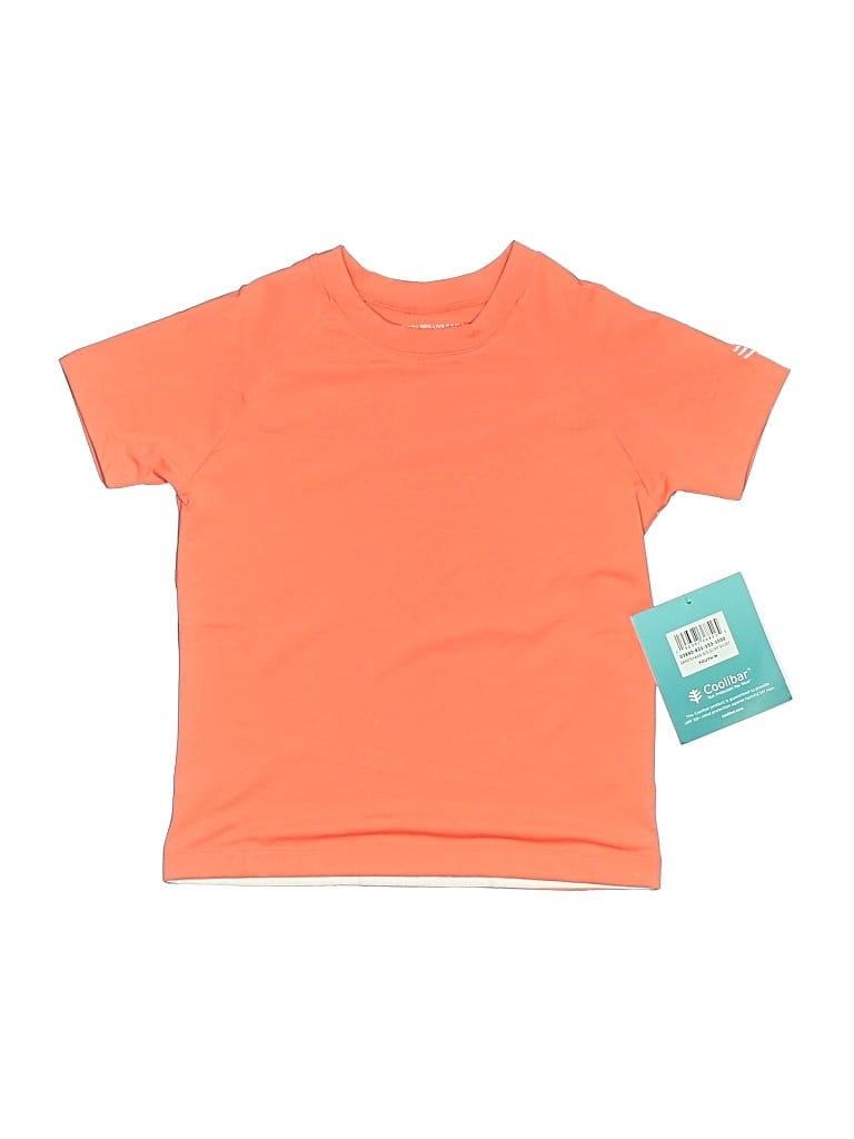 Pre-owned Coolibar Kids' Short Sleeve T-shirt In Orange