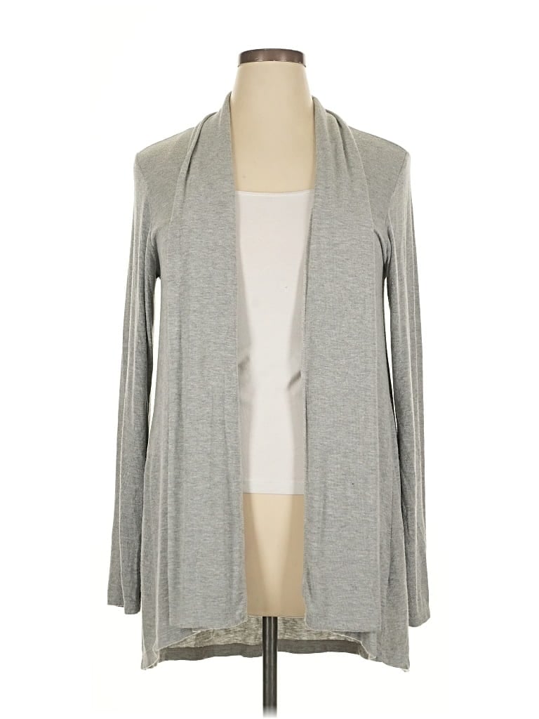 Pre-owned Bobeau Cardigan Sweater In Gray