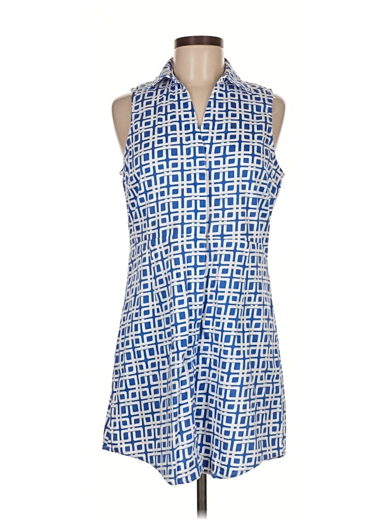 Pre-owned Julie Brown Casual Dress In Blue