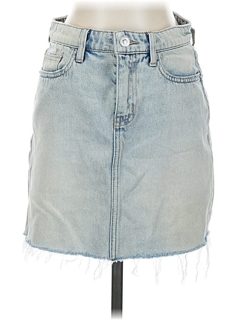 Pre-owned Current Elliott Denim Skirt In Blue