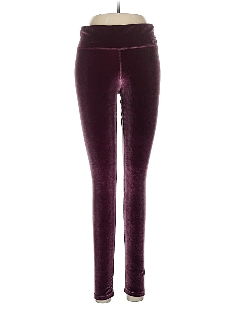 Pre-owned Victoria's Secret Pink Casual Pants In Burgundy
