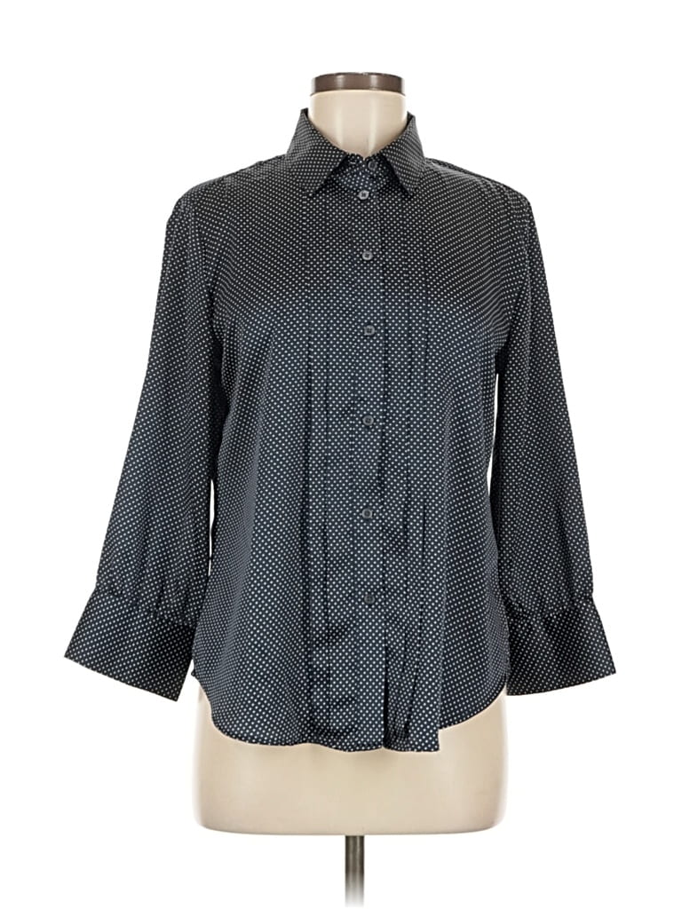 Pre-owned Banana Republic 3/4 Sleeve Blouse In Gray