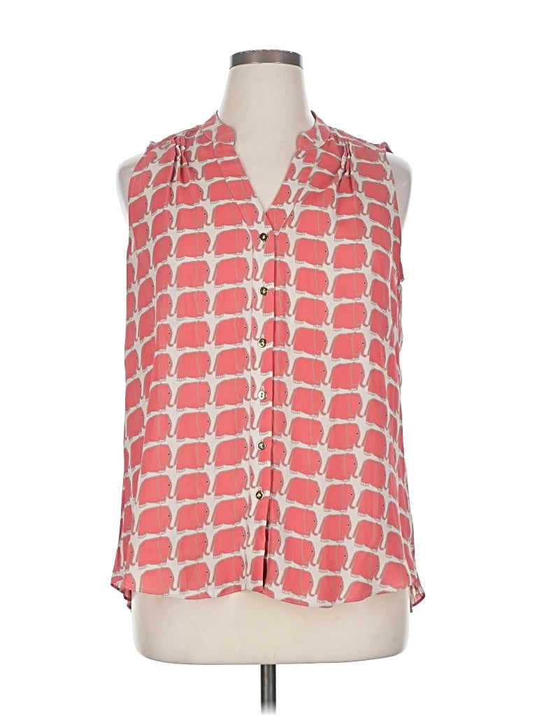 Pre-owned Alfani Sleeveless Blouse In Red