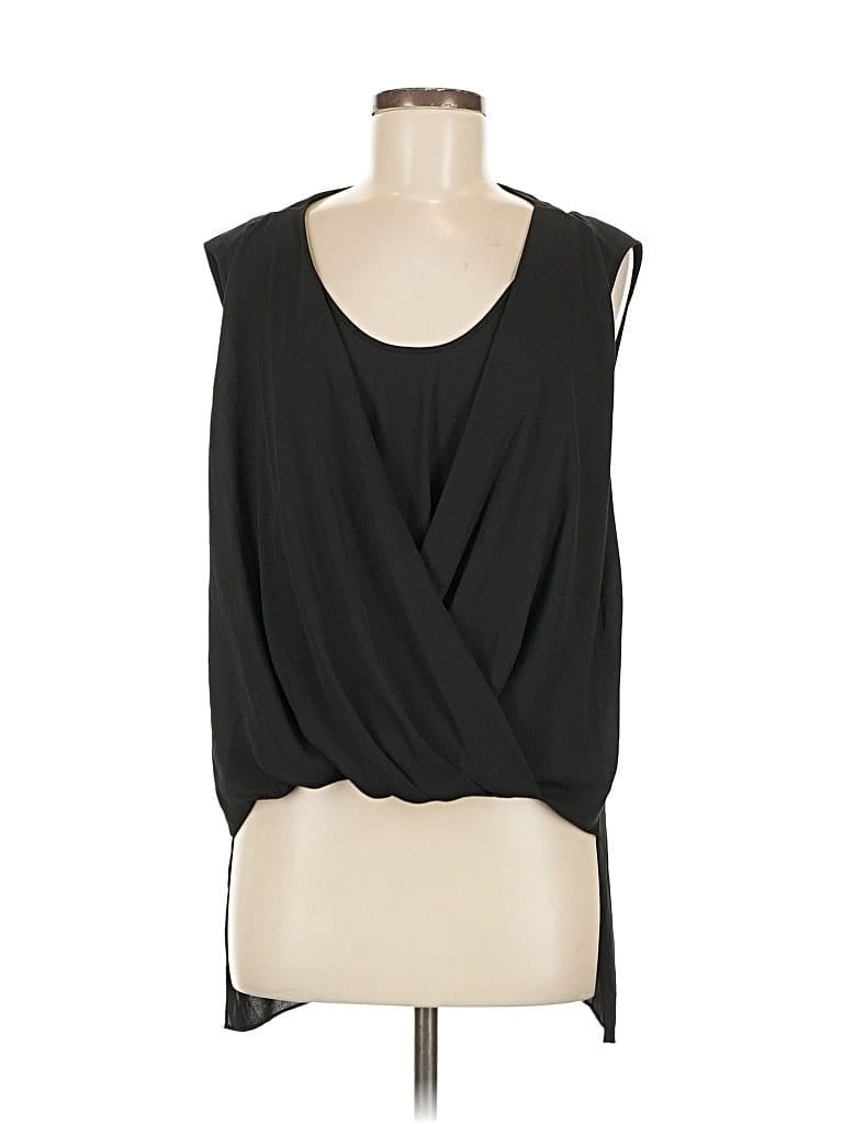 Pre-owned Bcbgmaxazria Sleeveless Blouse In Black