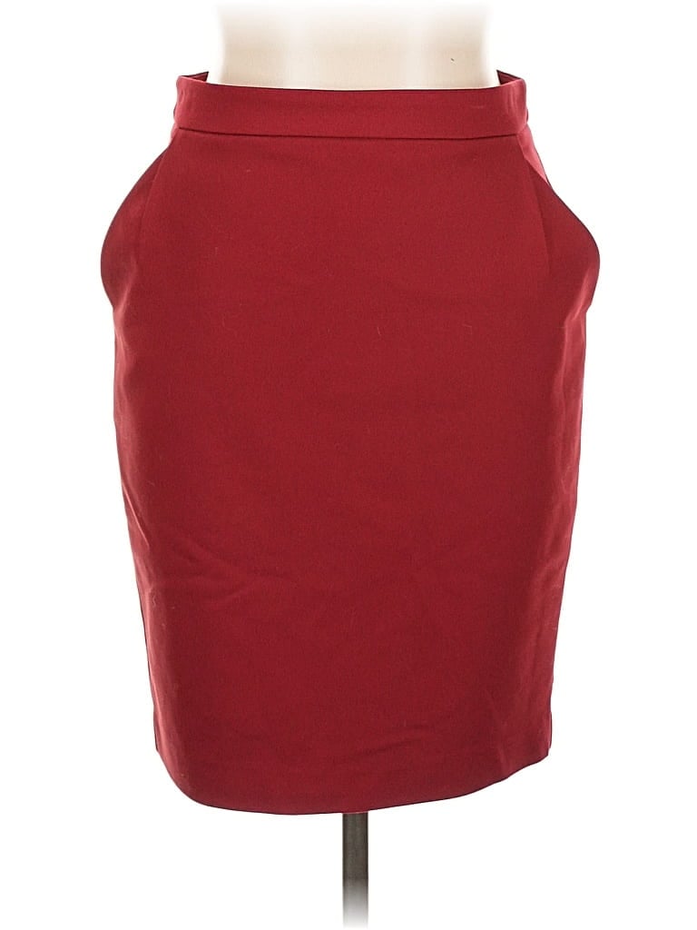 Pre-owned Express Formal Skirt In Burgundy