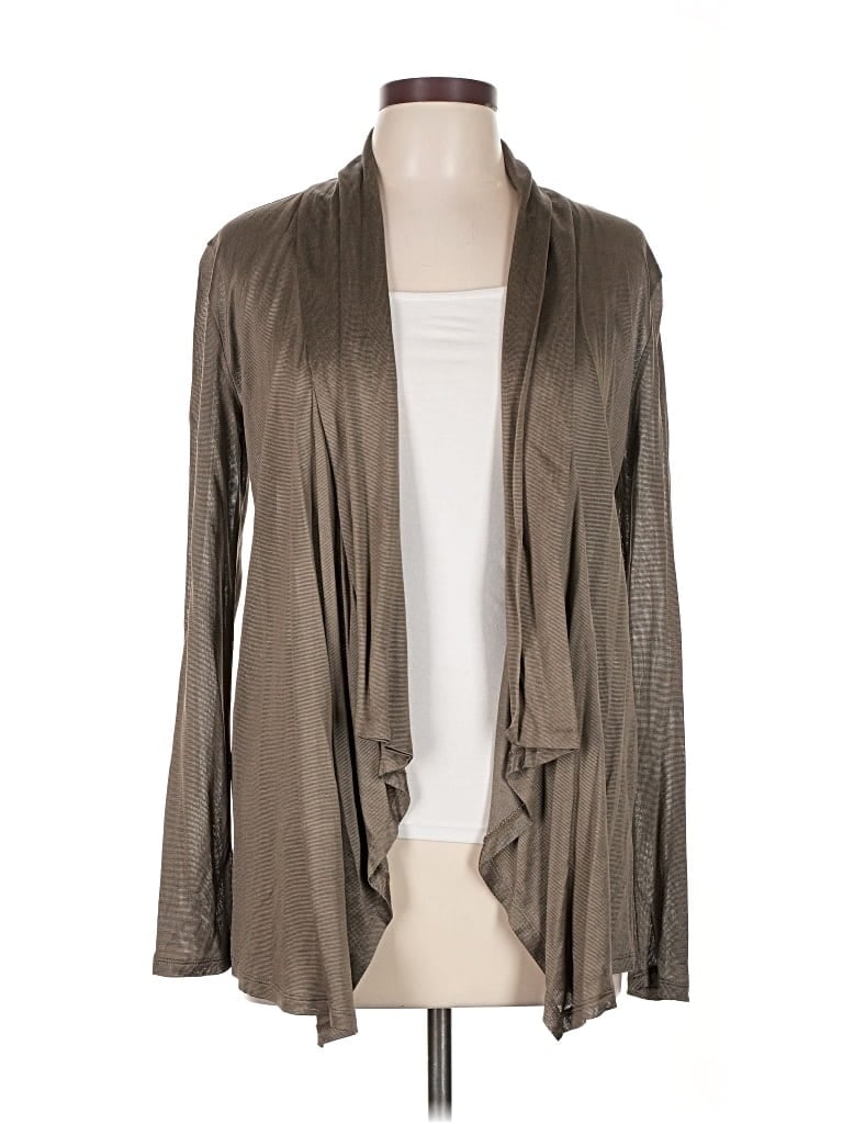Pre-owned Ann Taylor Cardigan Sweater In Brown