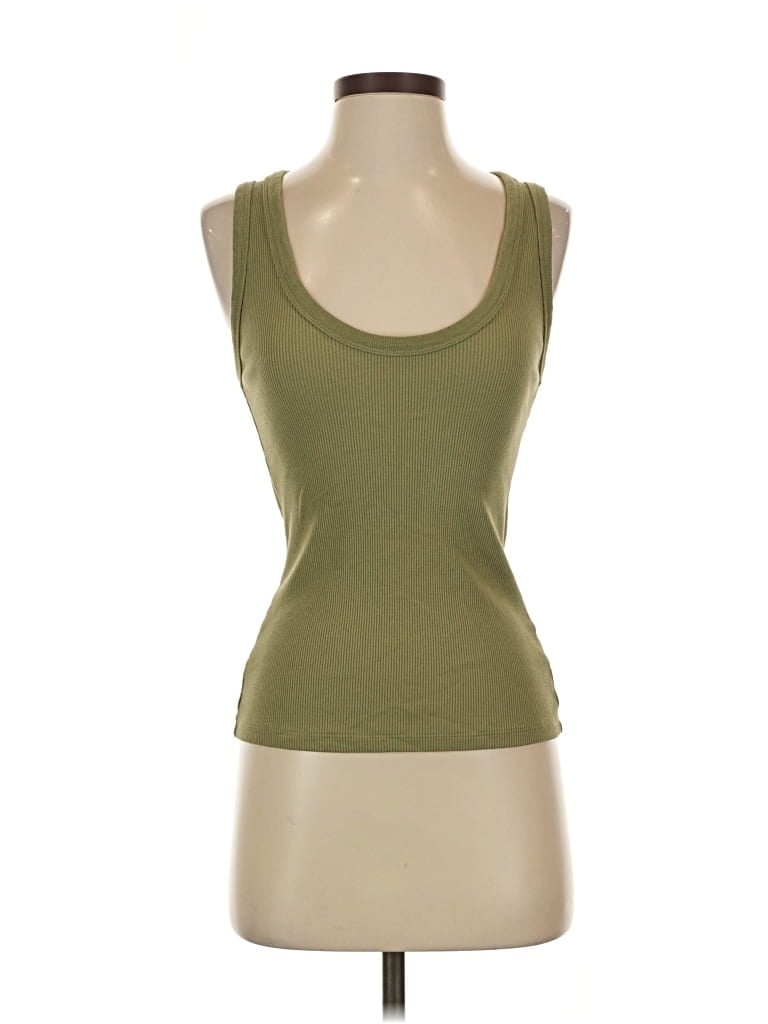 Pre-owned Universal Thread Tank Top Green Strapless Neckline Tops