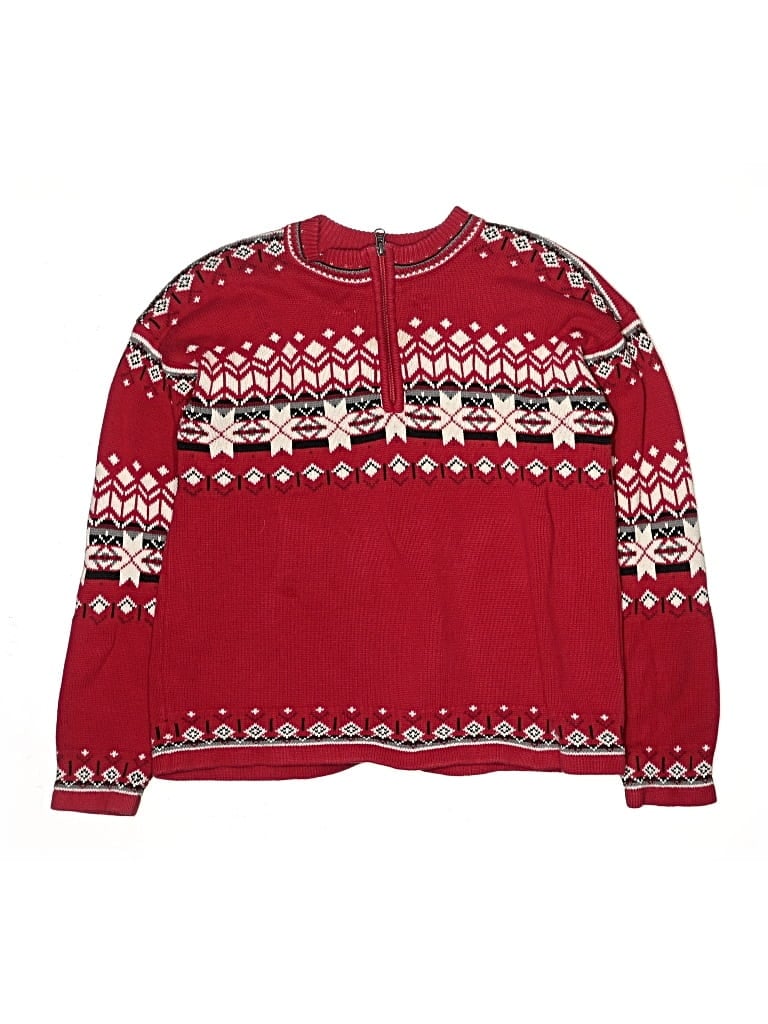 Pre-owned Hanna Andersson Kids' Pullover Sweater In Red