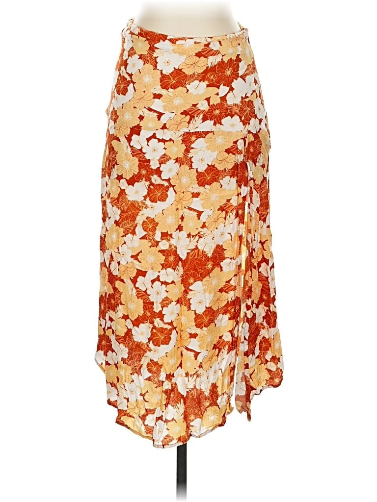Pre-owned Amuse Society Casual Skirt In Orange