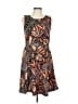 H&M Print Orange Cocktail Dress Size L - photo 1