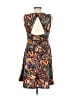 H&M Print Orange Cocktail Dress Size L - photo 2