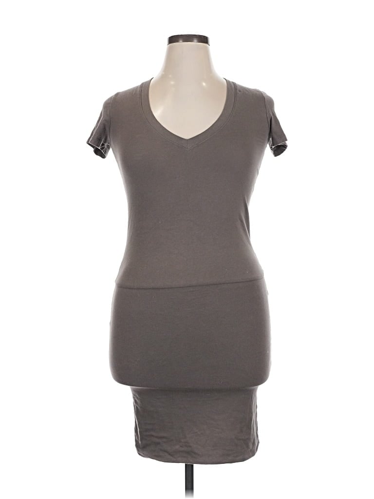Pre-owned James Perse Casual Dress In Gray