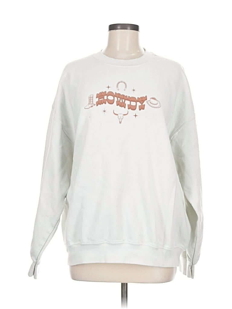 Pre-owned Golden Hour Sweatshirt In White