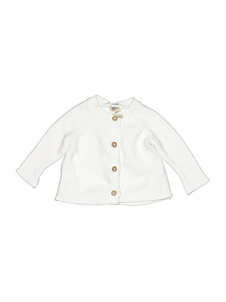 Pre-owned Baby B'gosh Babies' Cardigan Sweater In White