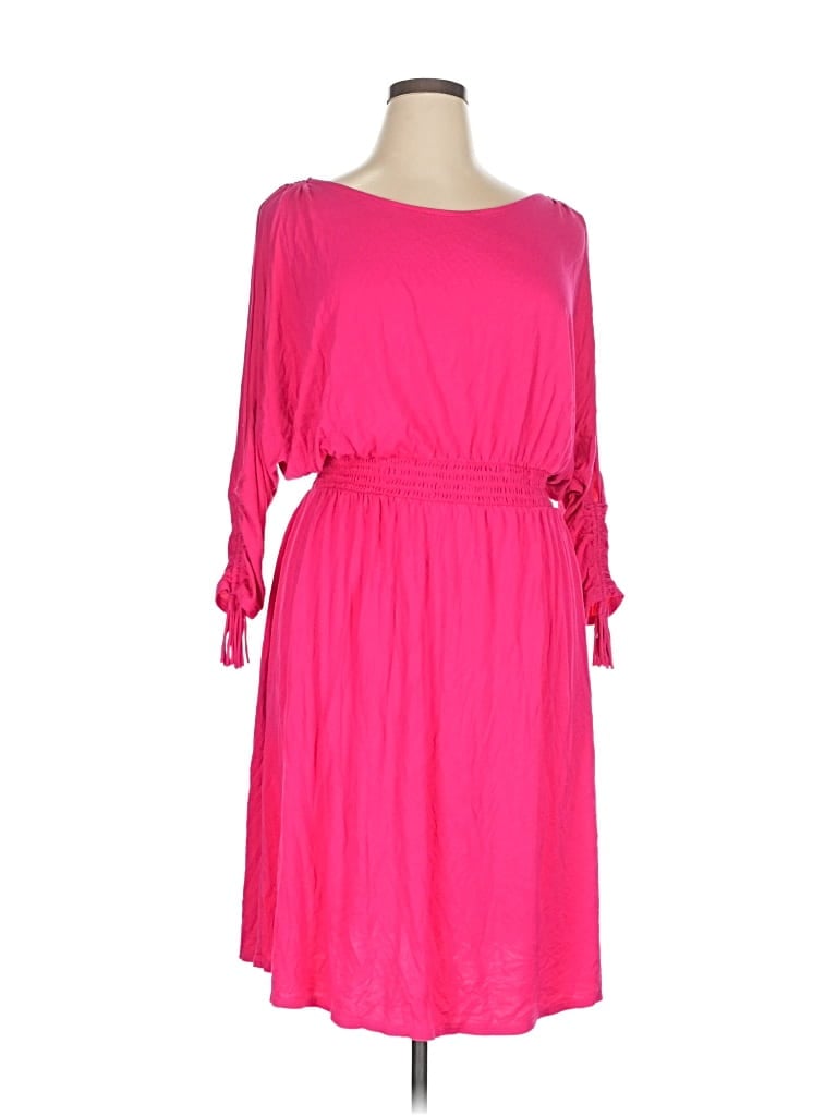 Pre-owned Lane Bryant Casual Dress In Pink