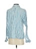 BDG 100% Cotton Stripes Blue Long Sleeve Button-Down Shirt Size S - photo 2