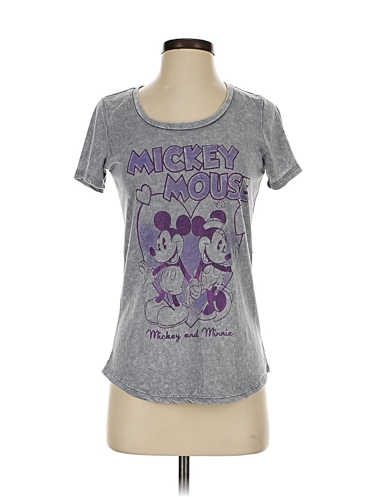 Pre-owned Disney Parks Short Sleeve T-shirt In Gray