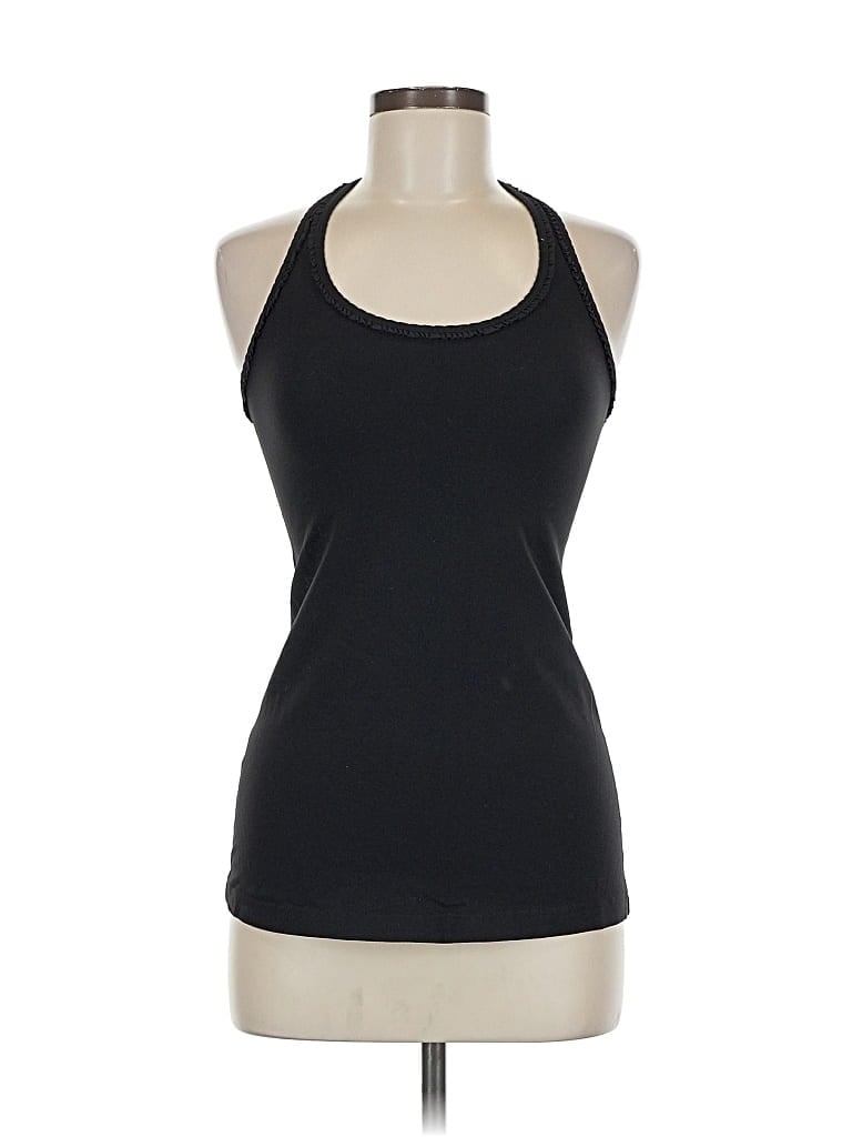 Pre-owned Lululemon Athletica Tank Top Black Halter Neckline Tops
