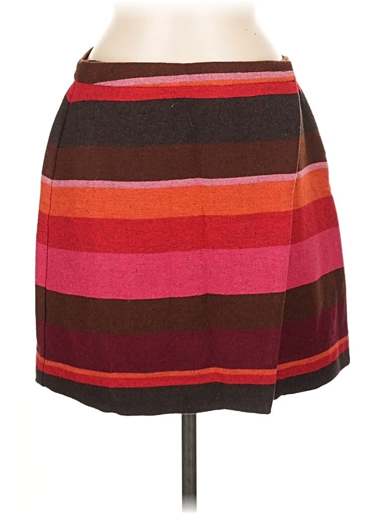 Pre-owned Ann Taylor Loft Casual Skirt In Burgundy