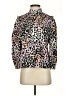 Veronica Beard Animal Print Pink Long Sleeve Silk Top Size 4 - photo 1