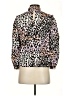 Veronica Beard Animal Print Pink Long Sleeve Silk Top Size 4 - photo 2