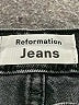 Reformation Jeans Chevron-herringbone Black Jeans Size 25 waist - photo 6