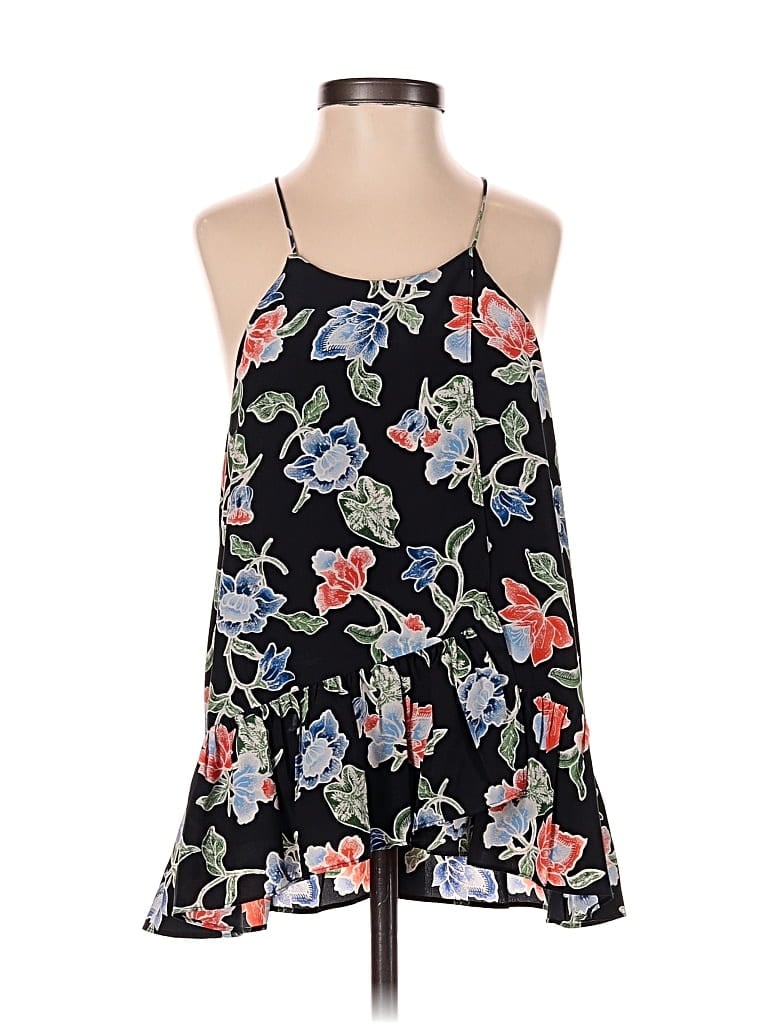 Pre-owned Joie Sleeveless Top Black Halter Neckline Tops