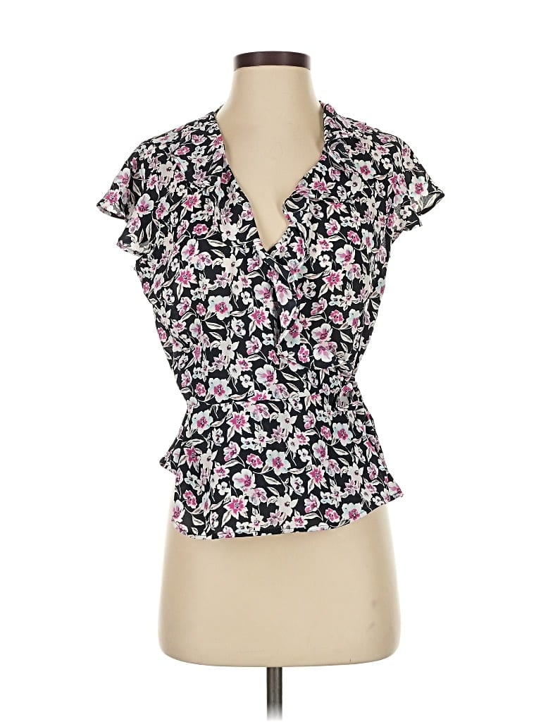 Pre-owned Banana Republic Short Sleeve Blouse In Pink