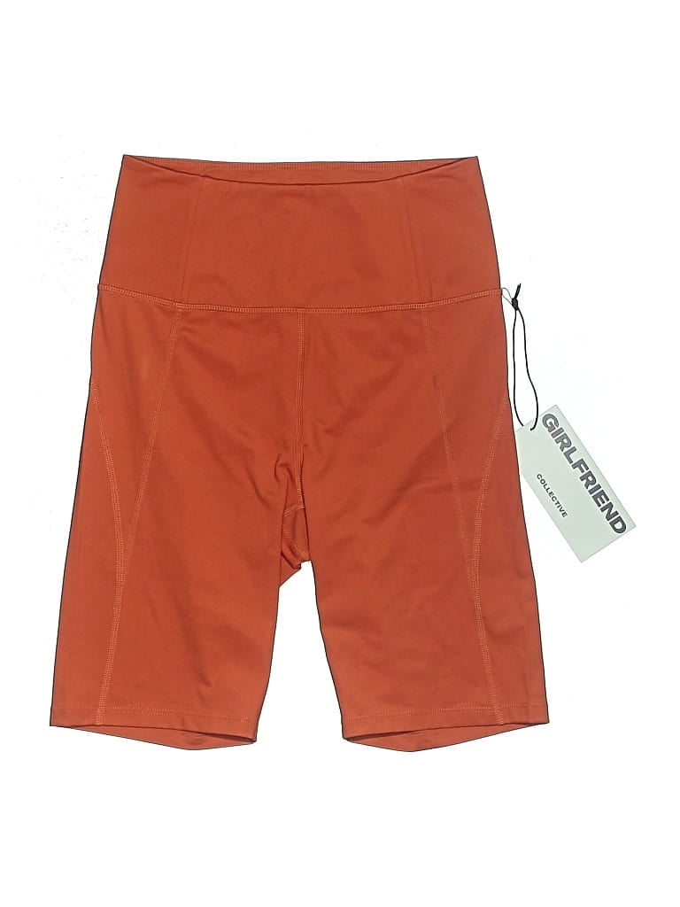 Girlfriend Collective Shorts In Orange