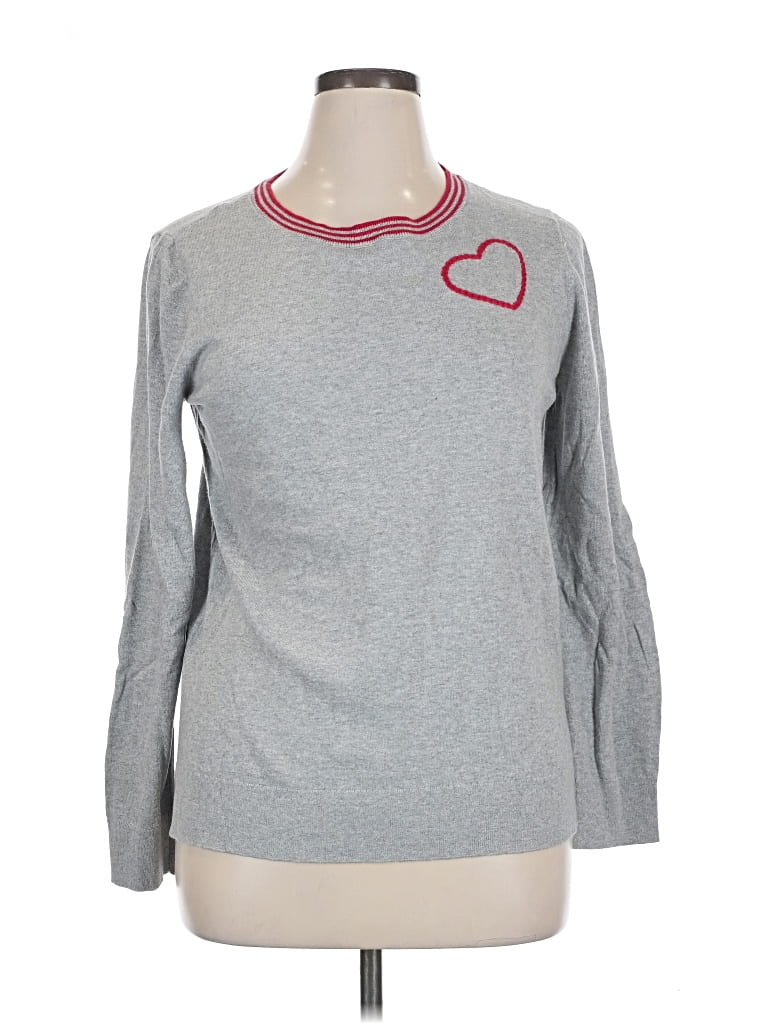 Pre-owned Ann Taylor Loft Outlet Sweatshirt In Gray