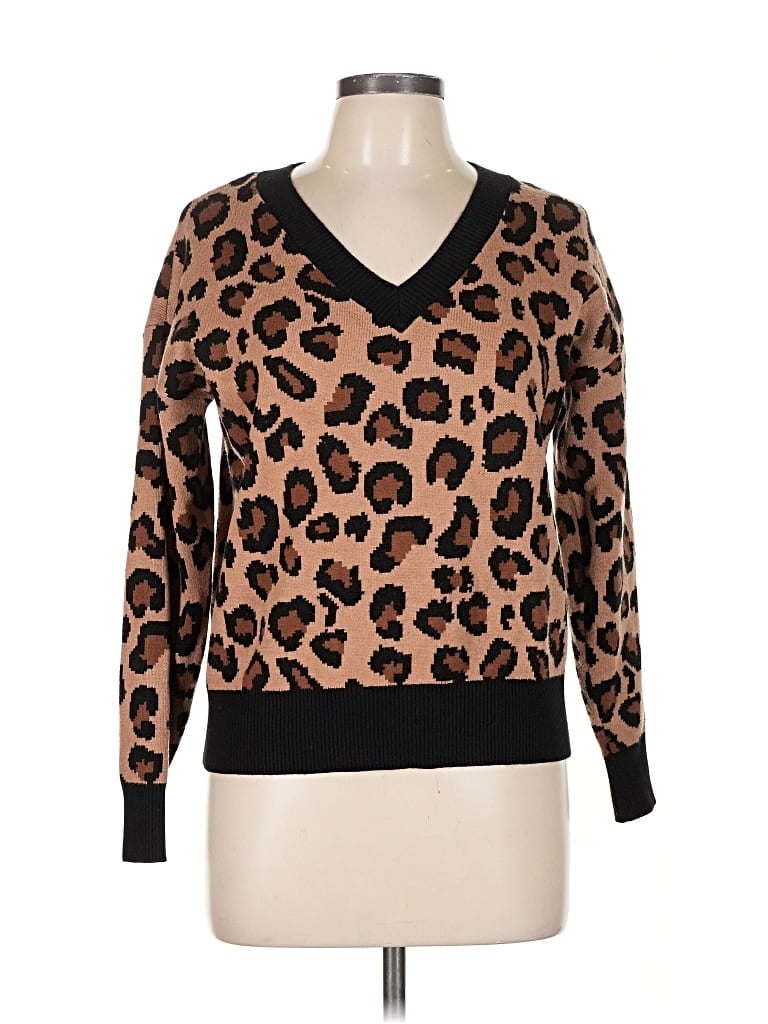 Pre-owned Tahari Pullover Sweater In Brown